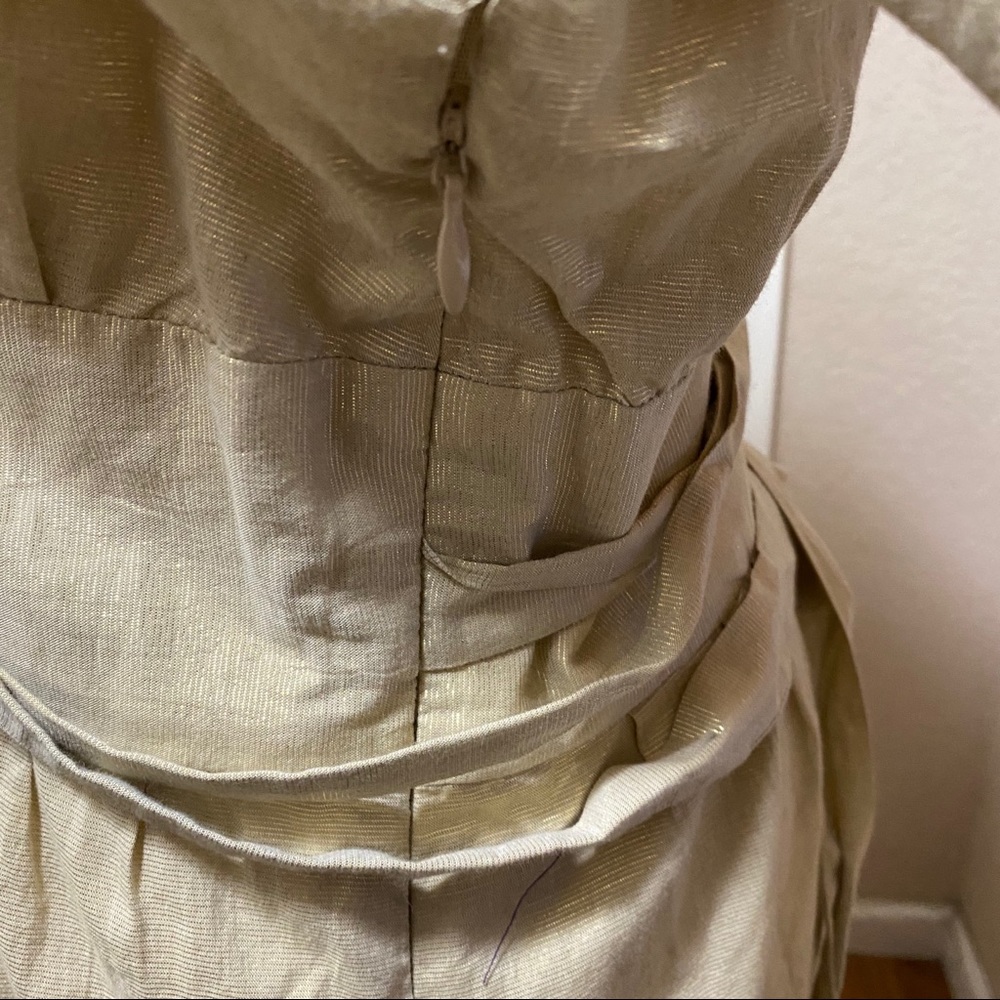 Walter Gold Thread Beautiful Light Midi Dress - Picture 14 of 14